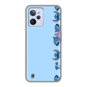 Чохол з принтом Стіч на Realme C31 (Стіч фон)