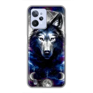 Защитные чехлы для Реалми С31 (AlphaPrint) (ХИТ продаж) ВОЛК (Волк)