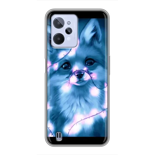 Чехол с принтом «Яркая лисичка» для Realme C31
