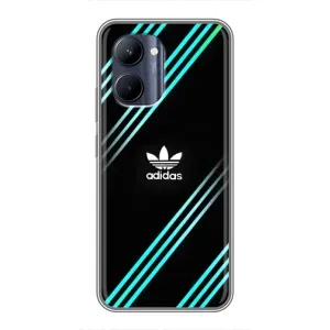 Чохли Адидас для Realme C33 (AlphaPrint) (Адідас з полосами)