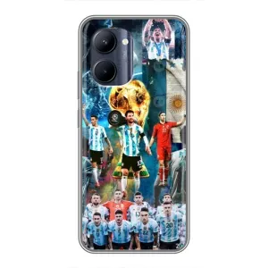 Чехлы Месси для Realme C33 (AlphaPrint) (Аргентина Месси)