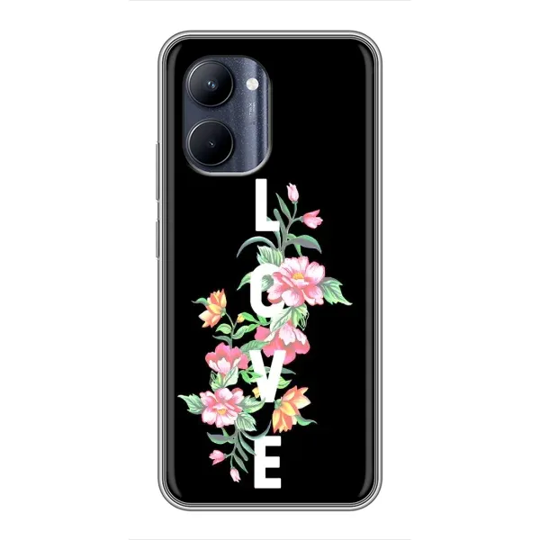 Чохол з принтом «Квіти LOVE» для Realme C33