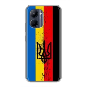 Украинские Чехлы для Realme C33 с картинкой УПА (AlphaPrint) (Флаг УПА)