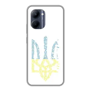 Чехлы для Realme C33  Укр. Символика (AlphaPrint) (Герб из букв)