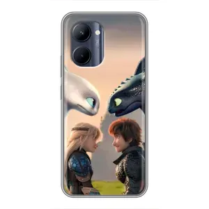 Чохол як приборкати дракона на Realme C33 (Гикавка і Астрід)