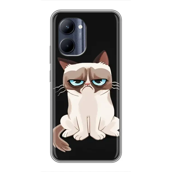 Чехол с принтом «Грустный кот» для Realme C33