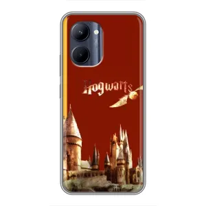 Чехлы с Гарри Поттером для Realme C33 (AlphaPrint) (Hogwarts)