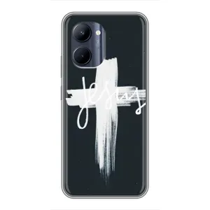Чехол для Realme C33 (AlphaPrint) - (Христианские) (Иисус)