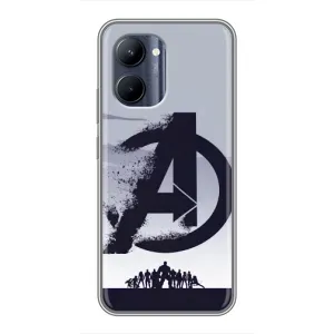 Чохли з героями Марвел Realme C33 (VPrint) (Команда А)