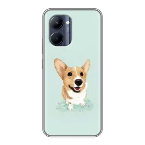 Чехлы с собаками для Realme C33 (VPrint) (Корги)