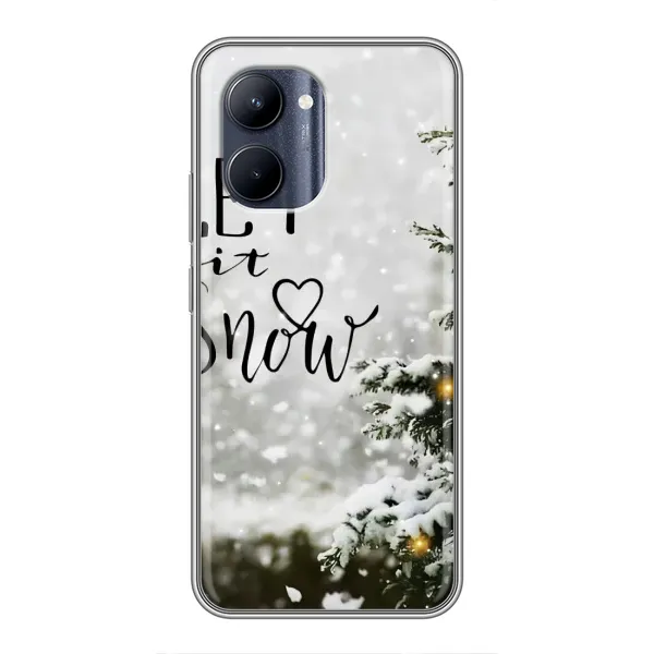Чехол с принтом «Let it snow» для Realme C33 Чехол с принтом «Let it snow» для Realme C33
