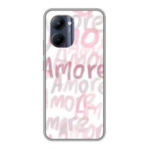 Чохол з розовим принтом для Realme C33 (Аморе любов)