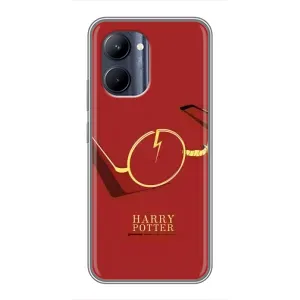 Чехлы с Гарри Поттером для Realme C33 (AlphaPrint) (очки Гарри)