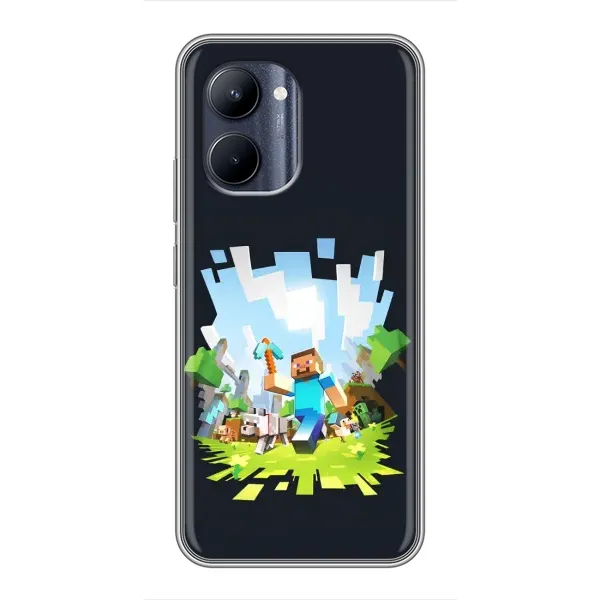 Чохол з принтом «персонажі Minecraft» для Realme C33