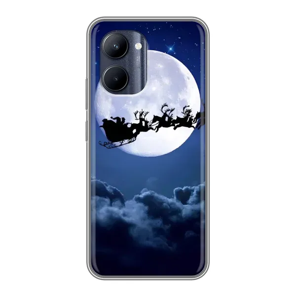 Чехол с принтом «Санта - луна» для Realme C33