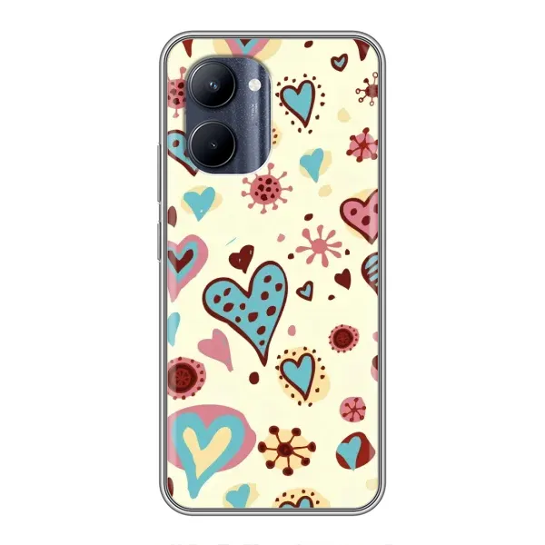 Чохол з принтом «Сердечки» для Realme C33