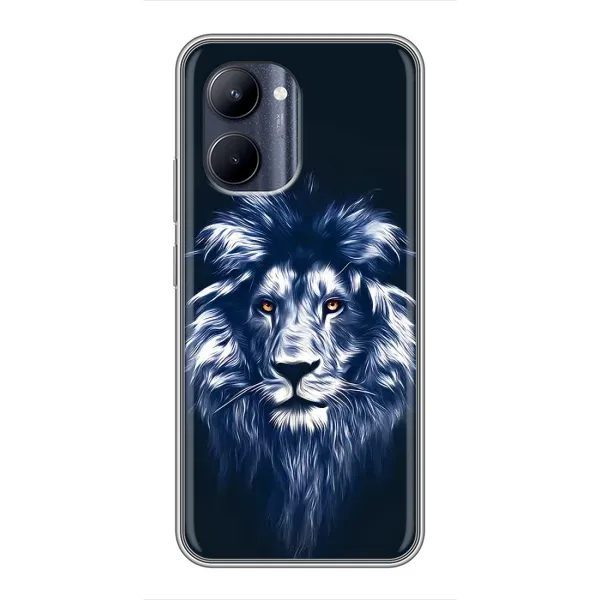 Чехол с принтом «Синий Лев» для Realme C33
