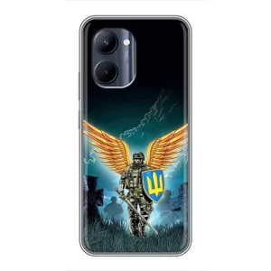 Чехлы с картинкой ЗСУ для Realme C33 (AlphaPrint) (Солдат ЗСУ)