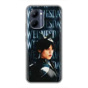 Чохли Венсдей на Realme C33 Уенсдей (AlphaPrint) (Венздей кішка)