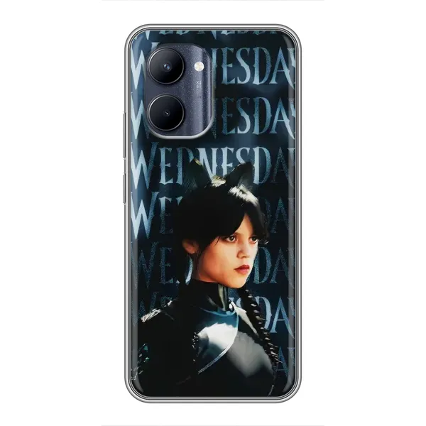 Чехол с принтом «Уэнздей кошка» для Realme C33