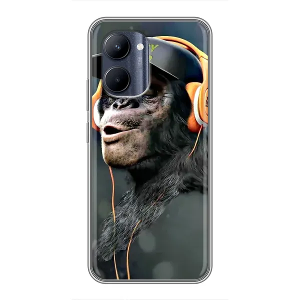 Чехол с принтом «В наушниках» для Realme C33