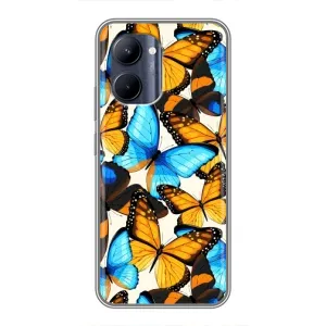 Чехол с принтом «Яркие бабочки» для Realme C33