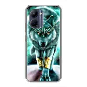Защитные чехлы для Реалми С33 (AlphaPrint) (ХИТ продаж) ВОЛК