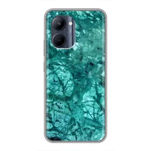 Мраморний чехол на Realme C33 (VPrint) (Зелений мрамор)