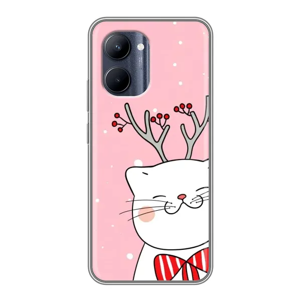Чехол с принтом «Зимний кот» для Realme C33