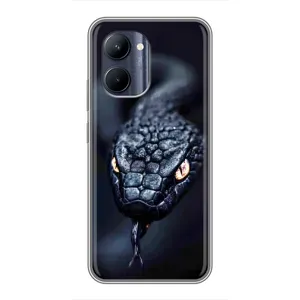 Чохол з принтом «Чорна змія» для Realme C33