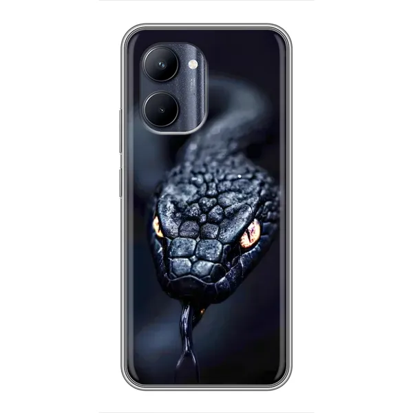 Чохол з принтом «Чорна змія» для Realme C33 Чохол з принтом «Чорна змія» для Realme C33