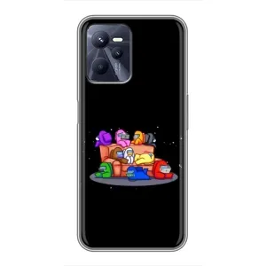 Чехол Амонг Ас для Realme C35 (AlphaPrint) (Амонг-ас)