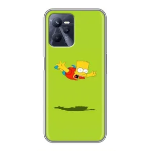 Чехол с Симпсонами для Realme C35 (VPrint) (Барт Симпсон)