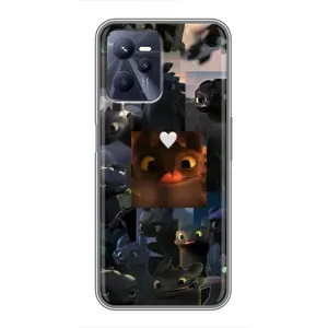 Чохол як приборкати дракона на Realme C35 (Дракон колаж)