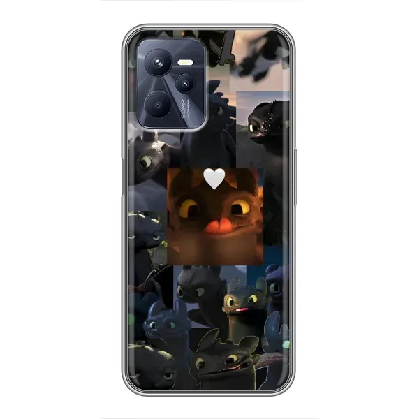 Чохол з принтом «Дракон колаж» для Realme C35 Чохол з принтом «Дракон колаж» для Realme C35