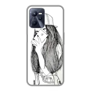 Чехол с печатью для Realme C35 - (Мода) (AlphaPrint) (Фото девочки)