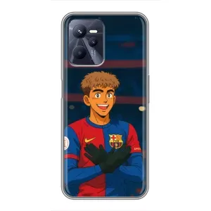 Чехол с футболистом Ламин Ямаль Realme C35 (Футболист Ямаль)