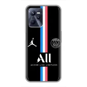 Чехлы PSG для Realme C35 (AlphaPrint) (футболка ПСЖ)