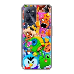 Чехол для Realme C35 Бравл Старс (VPrint) (герои Бравл Старс)