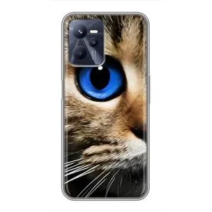 Чехлы с Котиками для Realme C35 (VPrint) (Глаз кота)