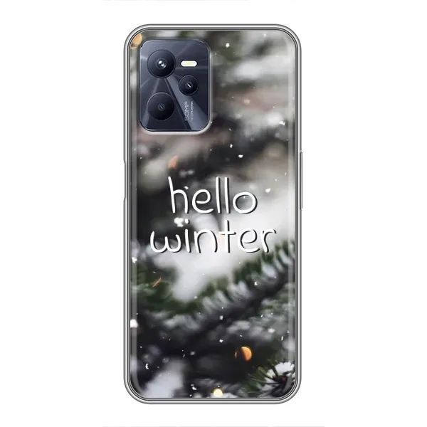 Чехол с принтом «Hello winter» для Realme C35
