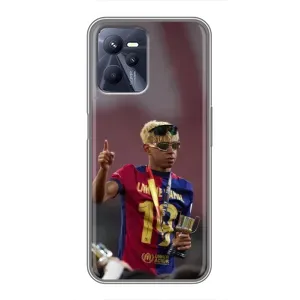 Чехол с футболистом Ламин Ямаль Realme C35 (Lamine Yamal)