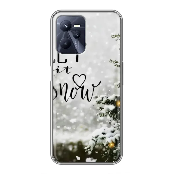 Чехол с принтом «Let it snow» для Realme C35
