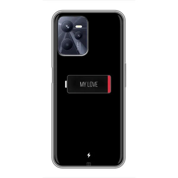 Чохол з принтом «Love battery» для Realme C35