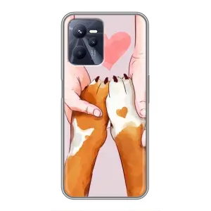 Чехлы с собаками для Realme C35 (VPrint) (Любовь к собакам)