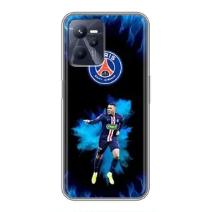 Чехлы Килиан Мбаппе для Realme C35 (Мбаппе в огне)