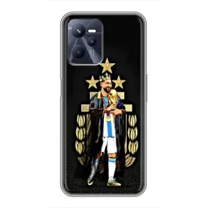 Чехлы для Realme C35 (Leo чемпион) (AlphaPrint) (Месси Король)