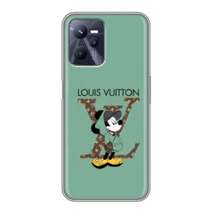 Чехлы Луи Витон для Realme C35 (AlphaPrint - LOUIS VUITTON) (Микки Маус LV)