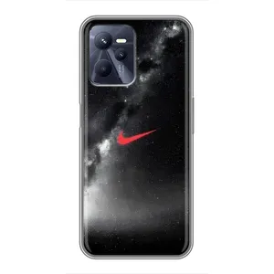 Чехол для Realme C35 - с принтом Найк (AlphaPrint) (Найк красный)