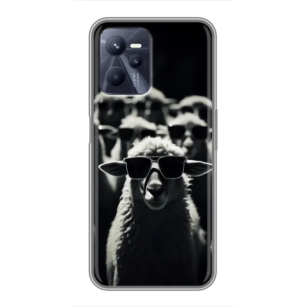 Чехол с принтом «Овечка в очках» для Realme C35